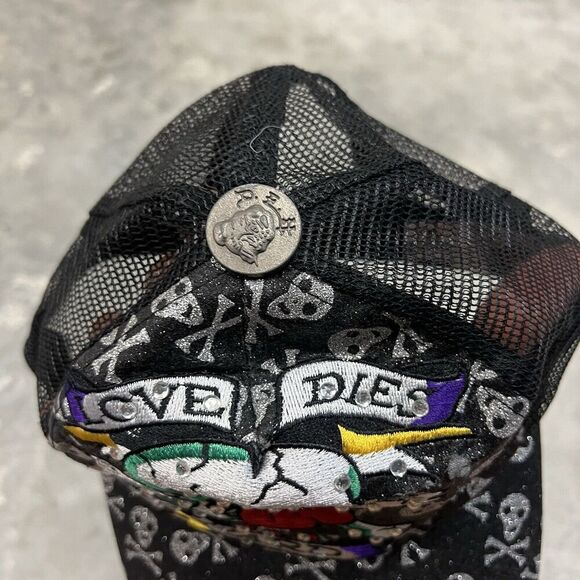 Ed Hardy by Christian Audigier Love Dies Hard TruckerY2k Sparkle Bedazzle Black main image 8